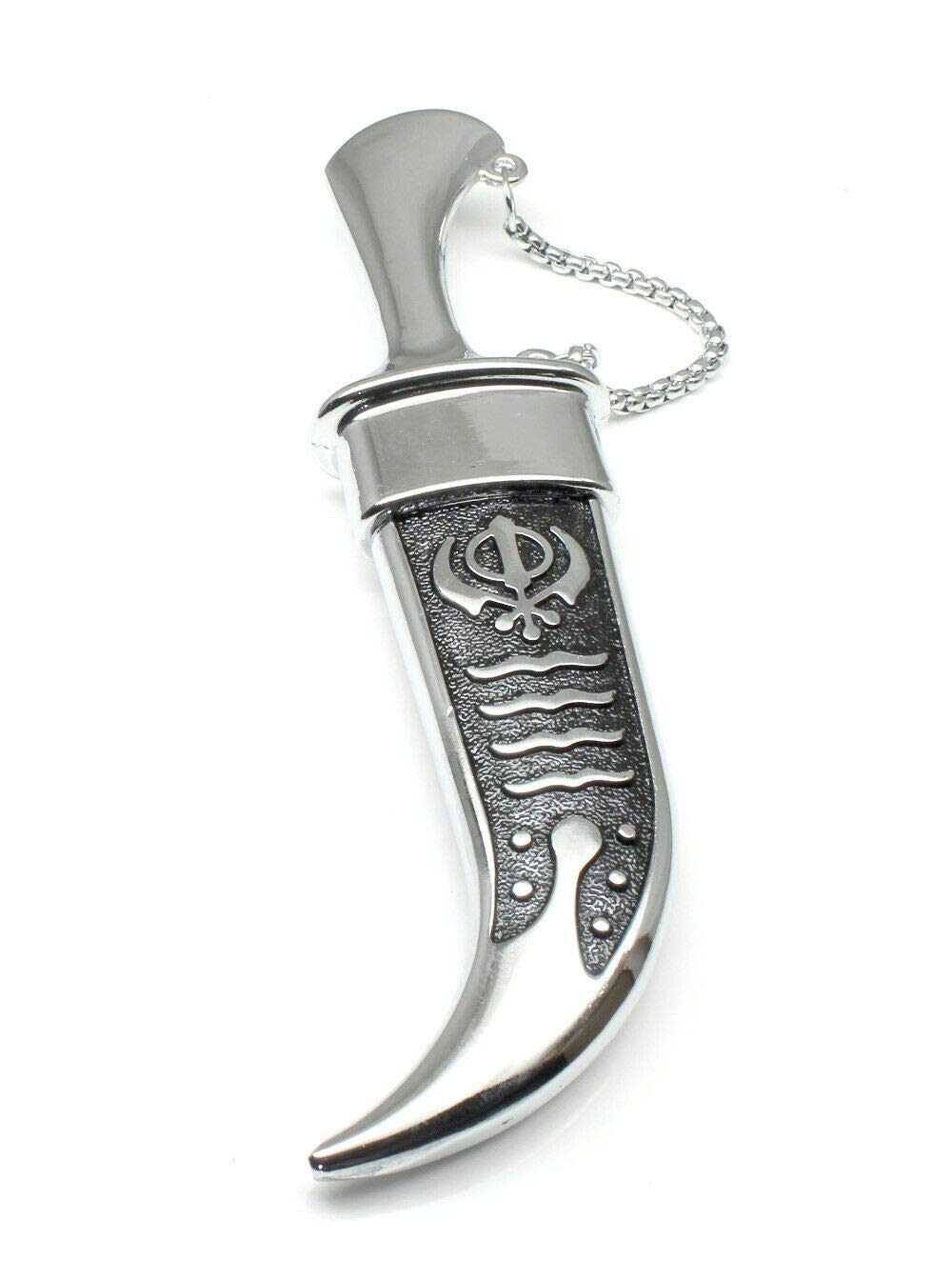 Karizma Jewels Steel Sikh kirpan Siri Sahib taksali Singh Religious Gift Sword (Black,Steel)