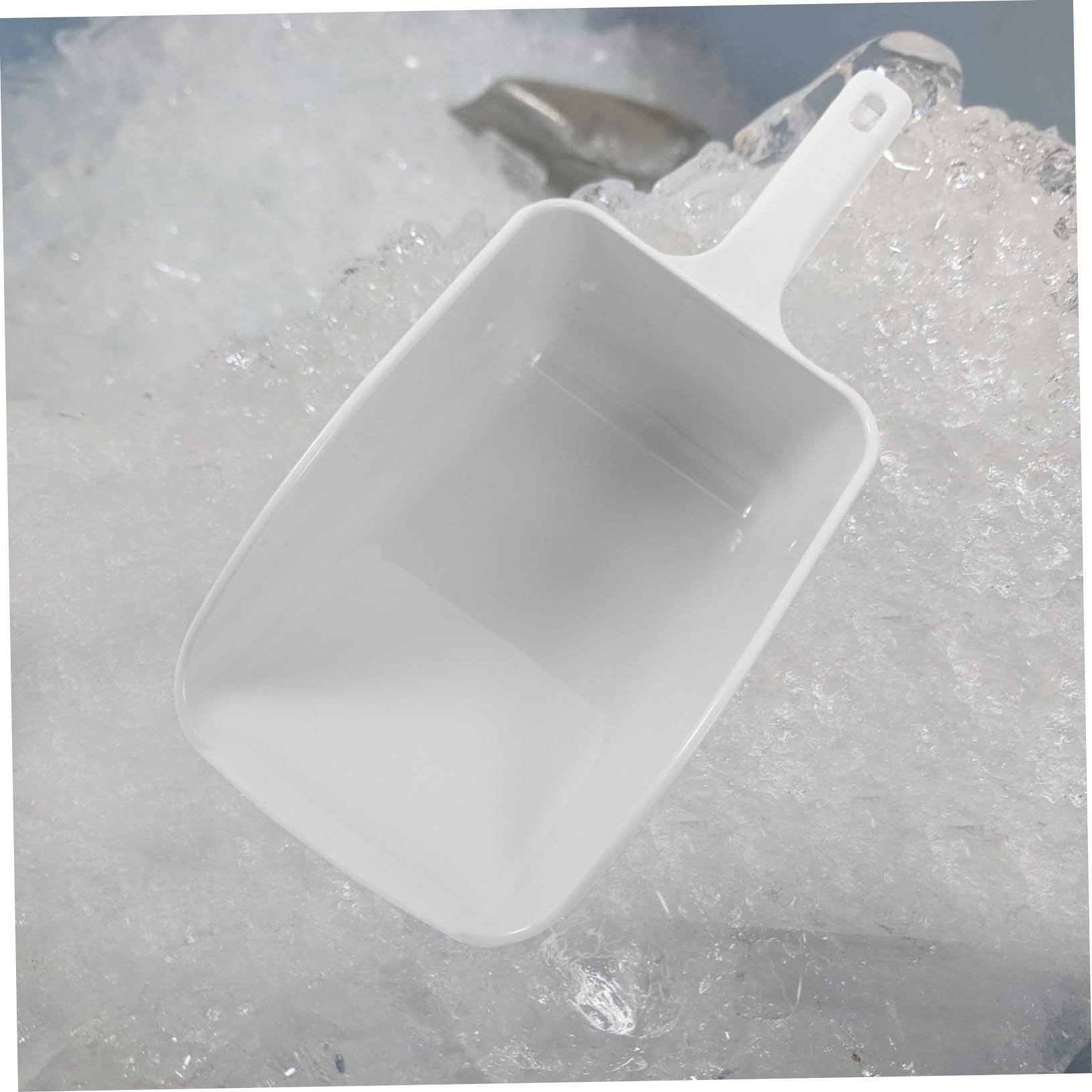 PRETYZOOM Cuchara para Hielo Abs Cuchara para Granos Ergonómica Blanco para Restaurantes y Bares
