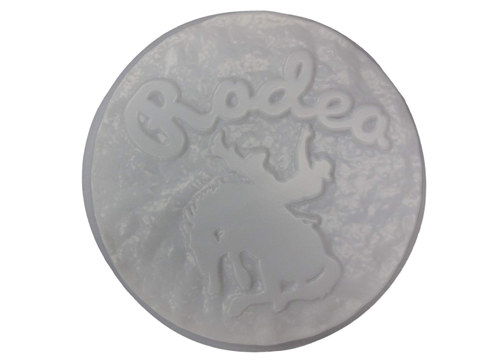 16 inch Round Cowboy Bucking Horse Rodeo Plastic Craft Mold use with Concrete or Cement for Making Stepping Stones 1129