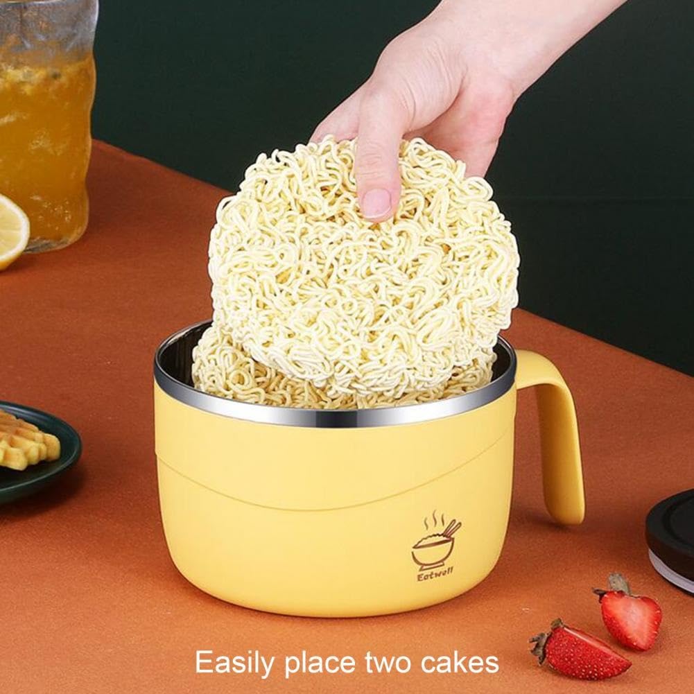 Tazón para ramen, Cuenco De Fideos Instantáneos Con Orificio De Drenaje, Sopa Útil De Cereales De Calidad Alimentaria PP for Dormitorio