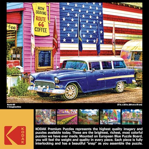 RoseArt - Kodak Premium - Rompecabezas Route 66 de 1000 Piezas para Adultos miniatura 5