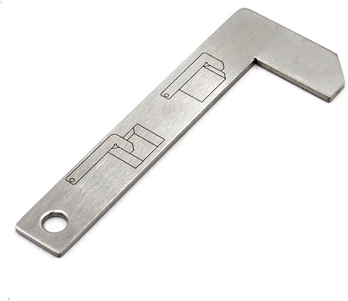 Miniatura 2 de W.S Chaflán Gage Regla de biselado Herramienta de inspección biselada externa Calibre de biselado Acero inoxidable 0.000-1.181 in