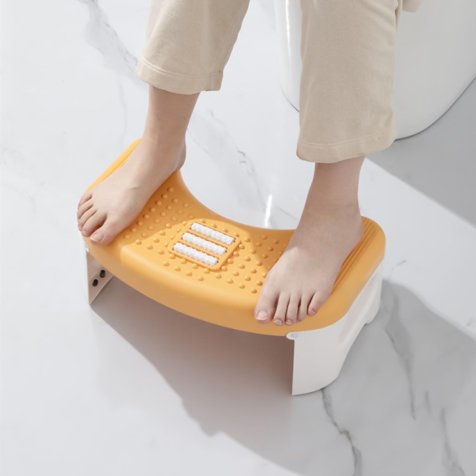 Sgabello per WC pieghevole per il bagno, squatty Potty, deambulatore antiscivolo per il bagno, sgabello da bagno, comodo sgabello antistitichezza per bambini adulti
