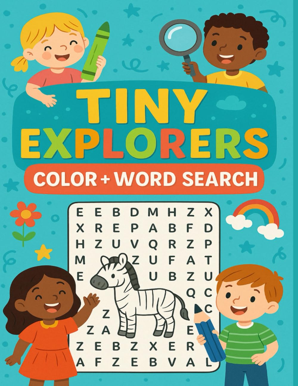 Tiny Explorers: Color + Word Search
