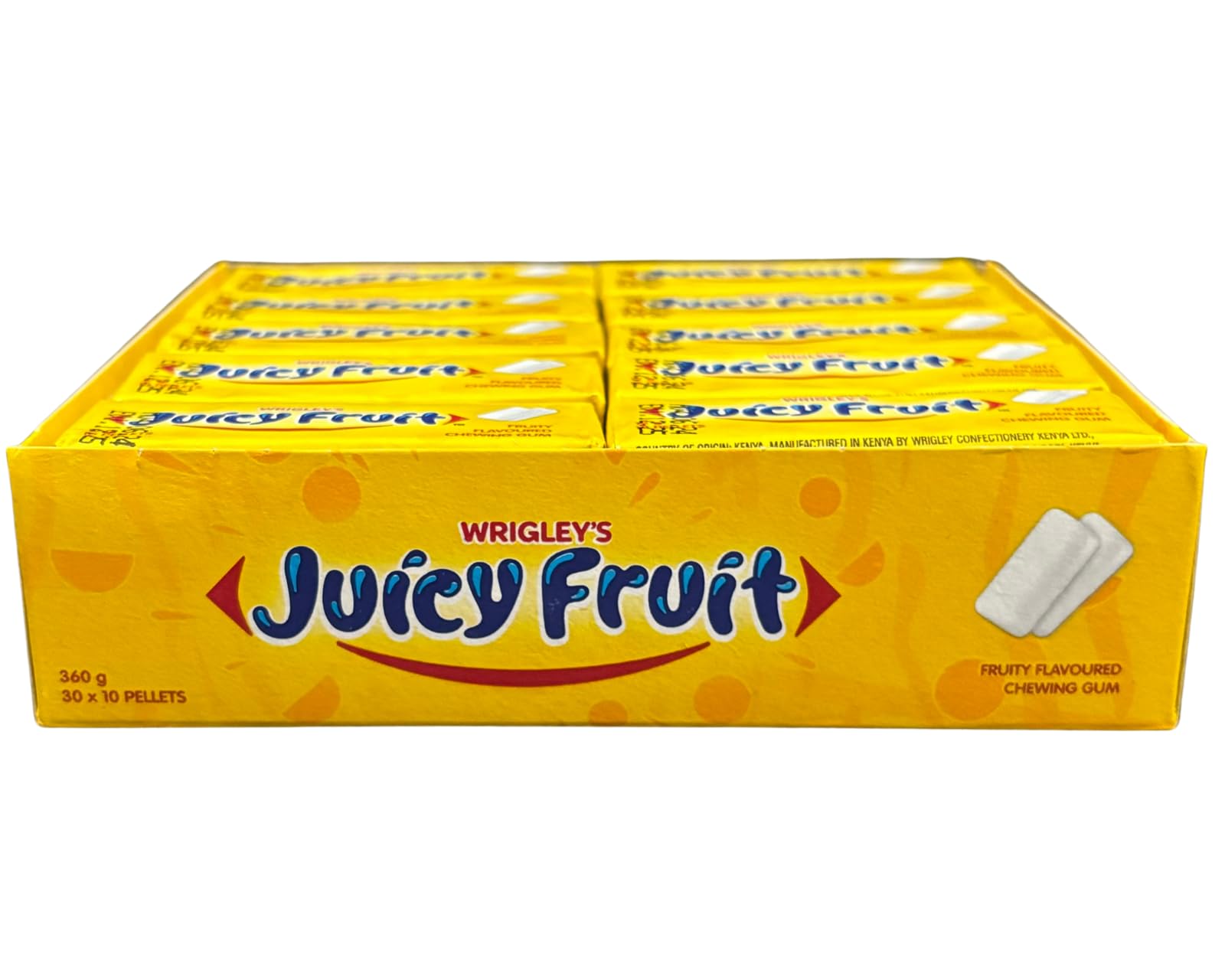WRIGLEYS Juicy Fruit Kagummi- Juicy Fruit Kaugummi-Pellets - 30x12g