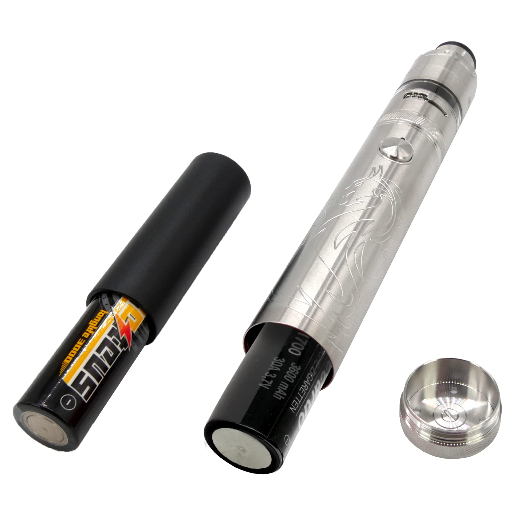 Vapefly Siegfried Kit, mit Siegfried RTA Tank 7 ml, e-Zigarette, silber:  Amazon.de: Drogerie & Krperpflege