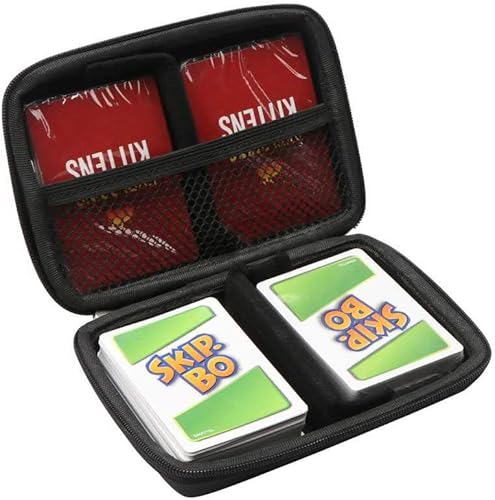 Kaladior Funda protectora de viaje para gatitos explosivos + juego de cartas Skip Bo (solo estuche)