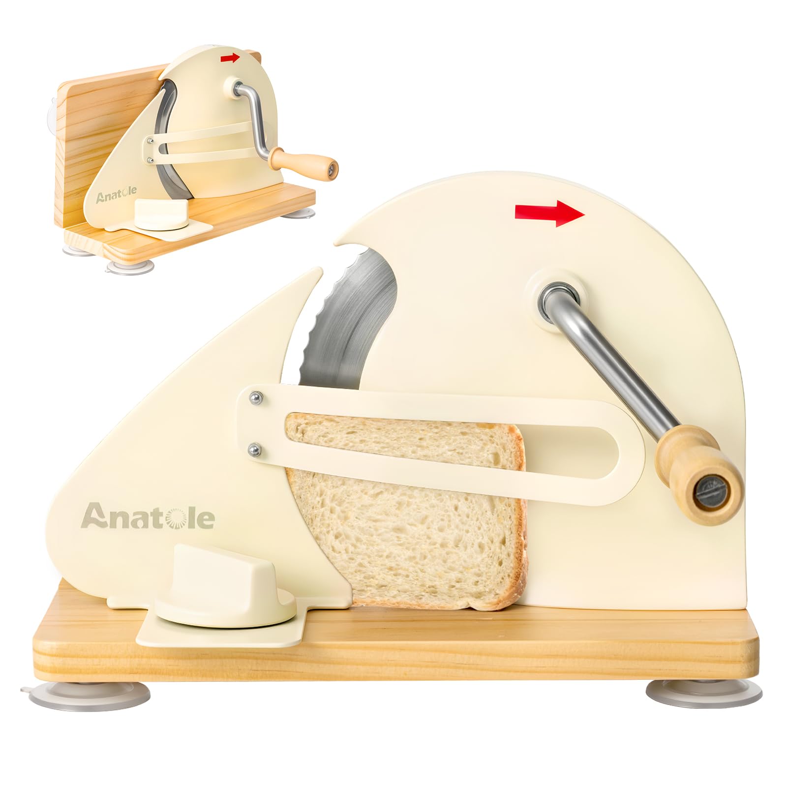 Anatole Foldable Manual Bread Slicer Cutter for Homemade Sourdough Bread