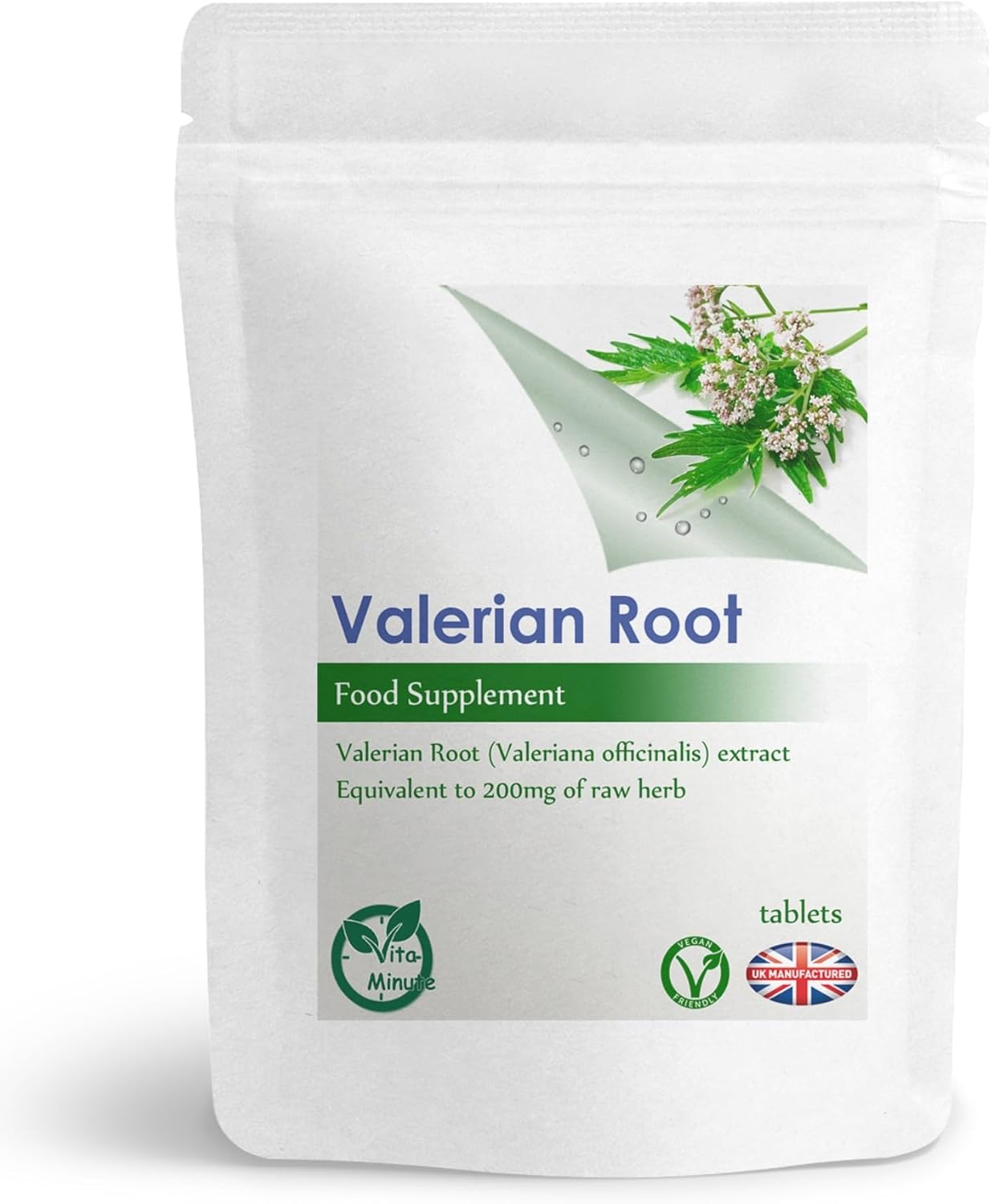 Valerian Root 200mg – 100 Tablets (V) Mood, Stress Relief, Sleep Aid, Relax