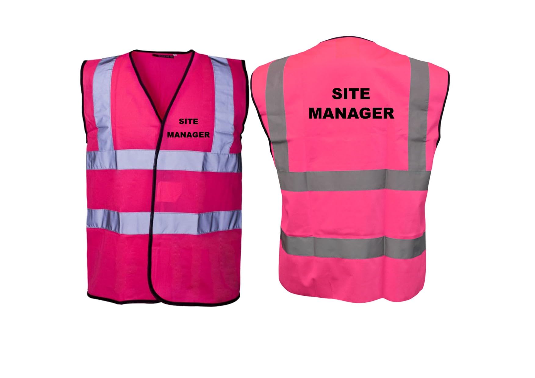 SMB Novelties SITE MANAGER PINK HI VIS VEST (XXL)