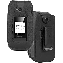 Nakedcellphone Fitted Series for Sonim XP3 Plus 5G Flip Phone Case - Black