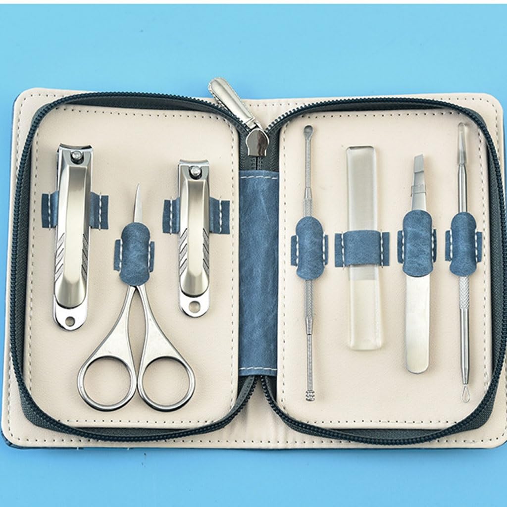 Maniküre-Set mit Nagelschere und Reißverschlussetui, ideal für Zuhause, unterwegs und für die Schönheitspflege.