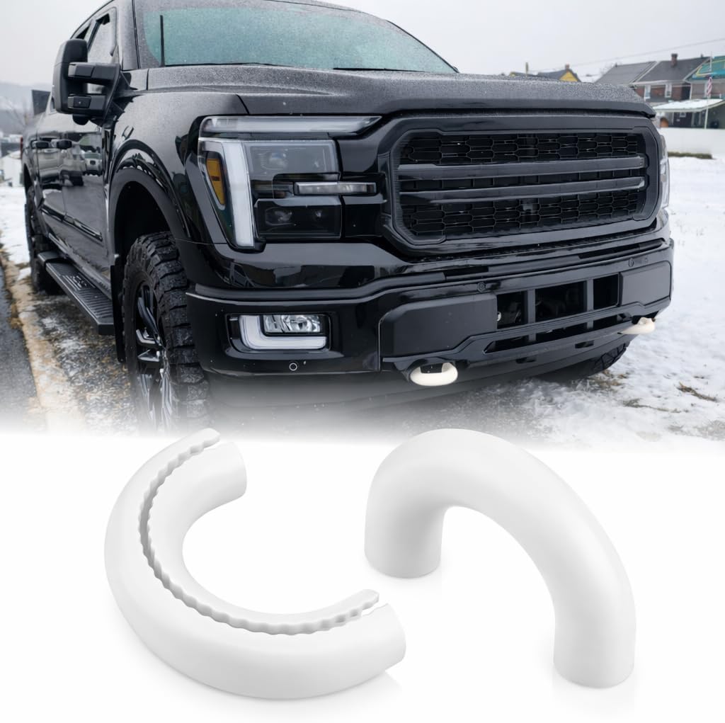 Tow Hook Covers Compatible with 2004-2026 F150 Accessories Bronco Base/Big Bend/Outer Banks-Fit for 2017-2021 Tundra Accessories-Upgrade Design, Silicon Rubber (Purple)