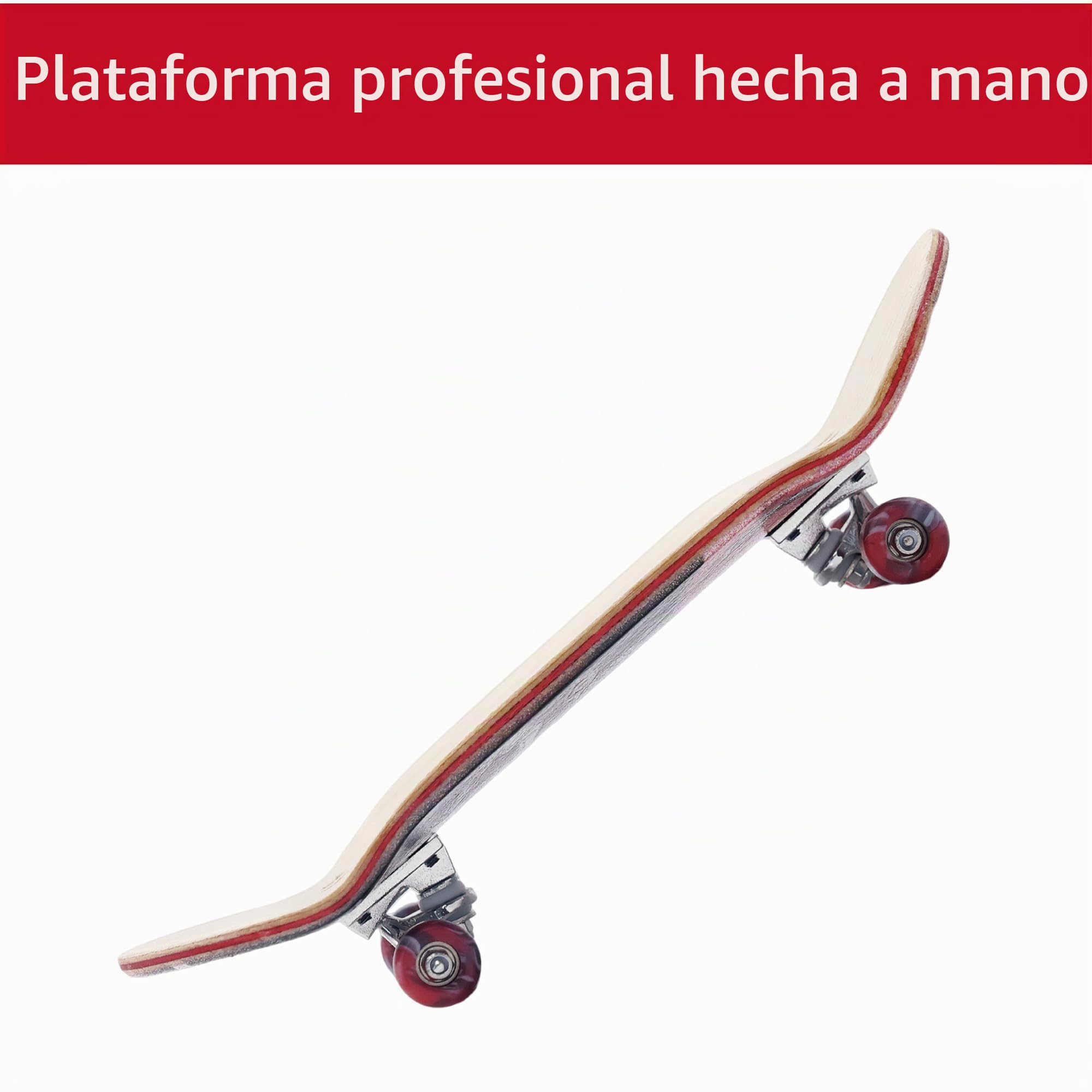 Monopatín de dedos profesional de madera de 34 mm, ruedas de remolino CNC, muerte