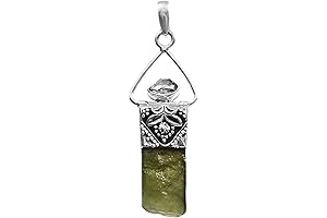 925 Sterling Silver Moldavite Necklace - A True Gem for Healing and Protection