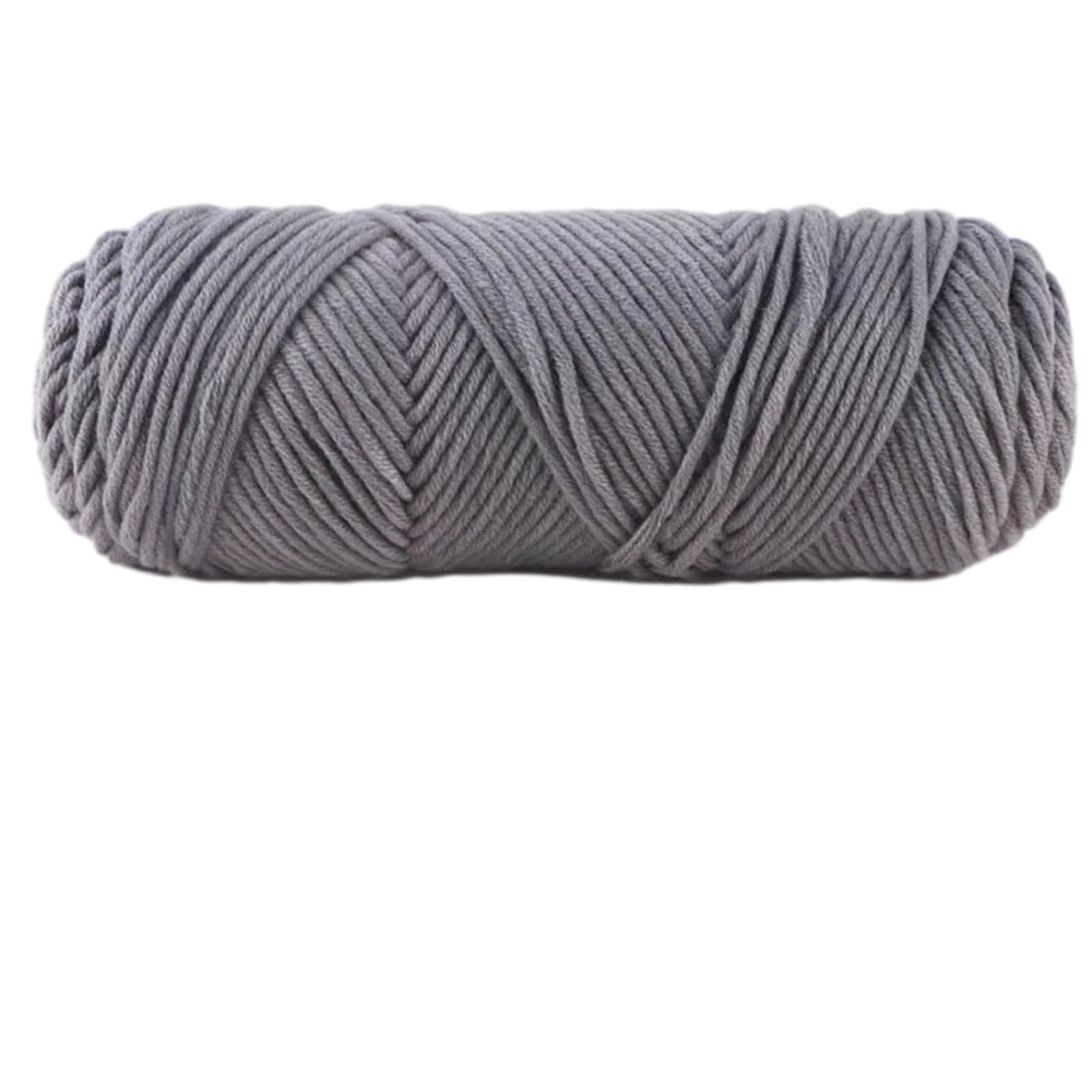 Jazuaiao Hand Knitting Wools Crochet Yarn Weave Thread Sweater Soft Silk Milk Cotton Thick Knitting Scarf Crochet Wool for Crocheting