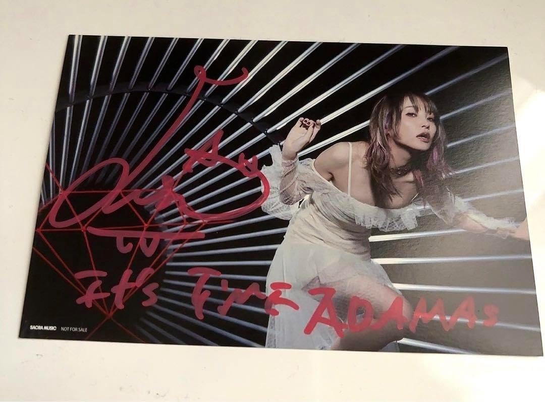 LiSA 直筆サイン入りポストカード ADAMAS リリースイベント
