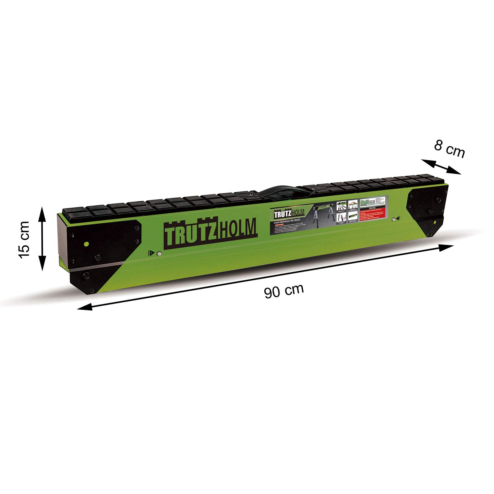 TRUTZHOLM Sägebock Arbeitsbock höhenverstellbar bis 650/1300 kg klappbar Werkbock Untergestell Stahl (2 Stück (Set))
