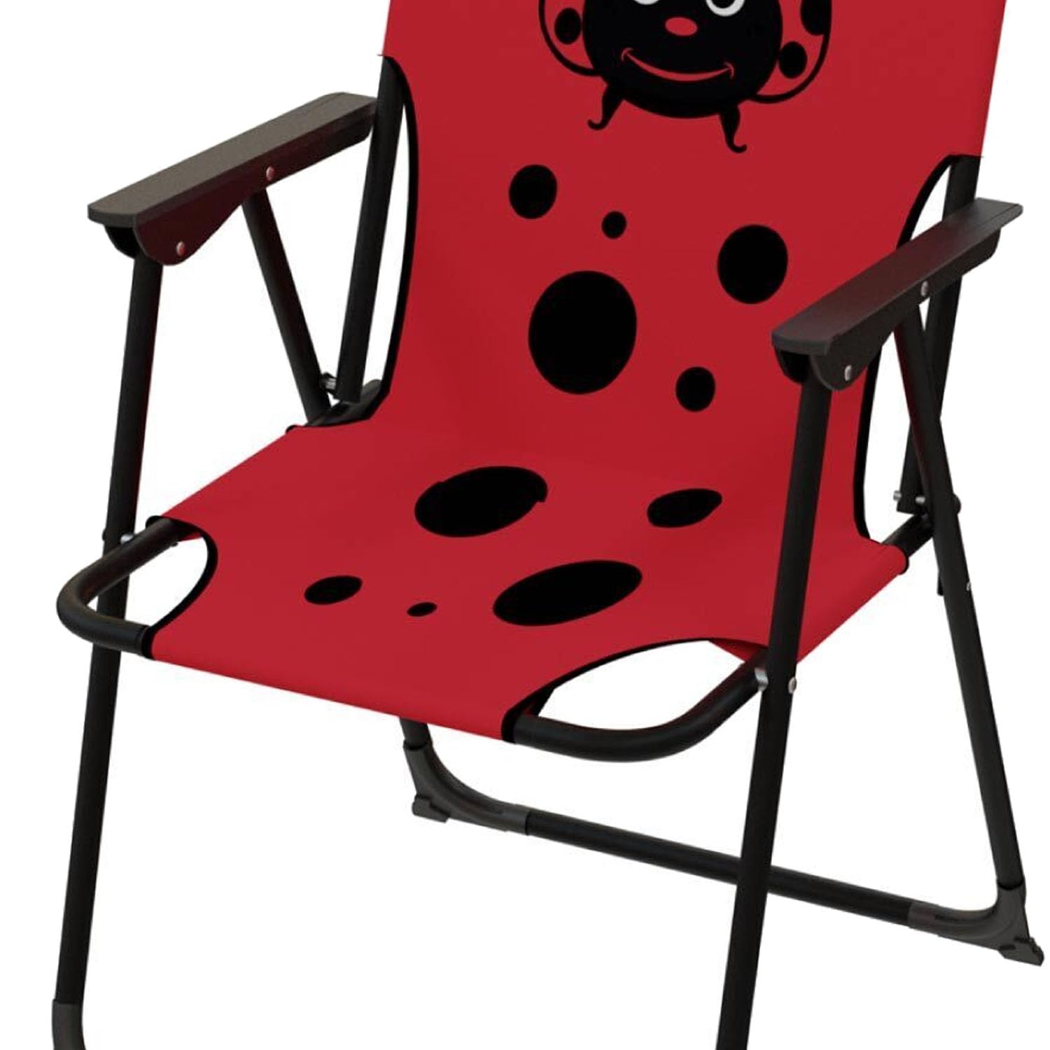 Mojawo 4tlg Kinder Campingmöbel Set Outdoor 2 x Campingstuhl Klappstuhl Käfer + Tisch + Sonnenschirm Rot
