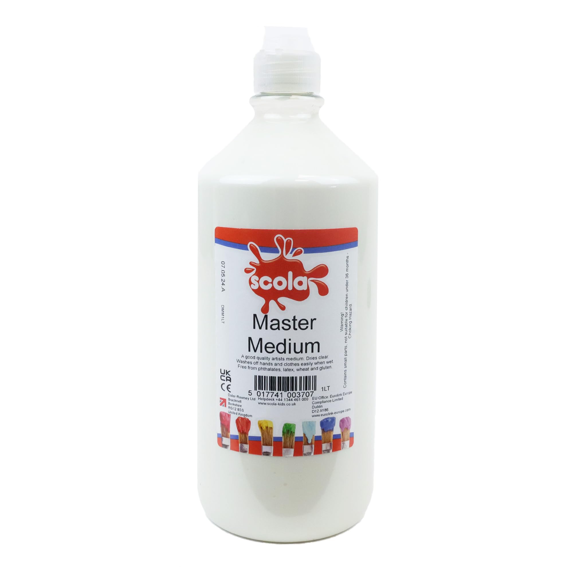 Scola Premium PVA Kids Glue, 1 Litre, School Supplies, Art and Crafts Projects, Children's Craft Projects, For Kids