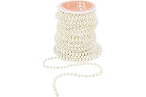 Delicate Faux Pearl Strands for a Festive Christmas Tree