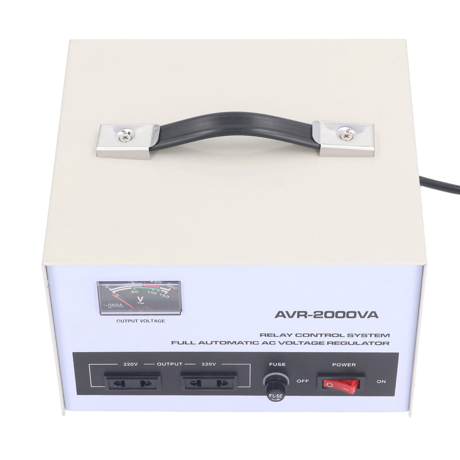 Trasformatore Step Up Down, Regolatore Automatico di Tensione Presa Universale Ingresso 160‑250 V Uscita 220 V per Elettrodomestico (Spina europea)