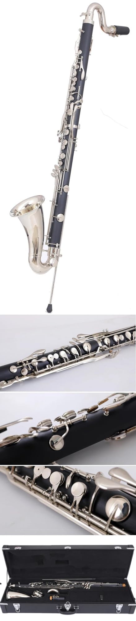 Amazon | Lowc バスクラリネット プロフェッショナル ベークライト楽器