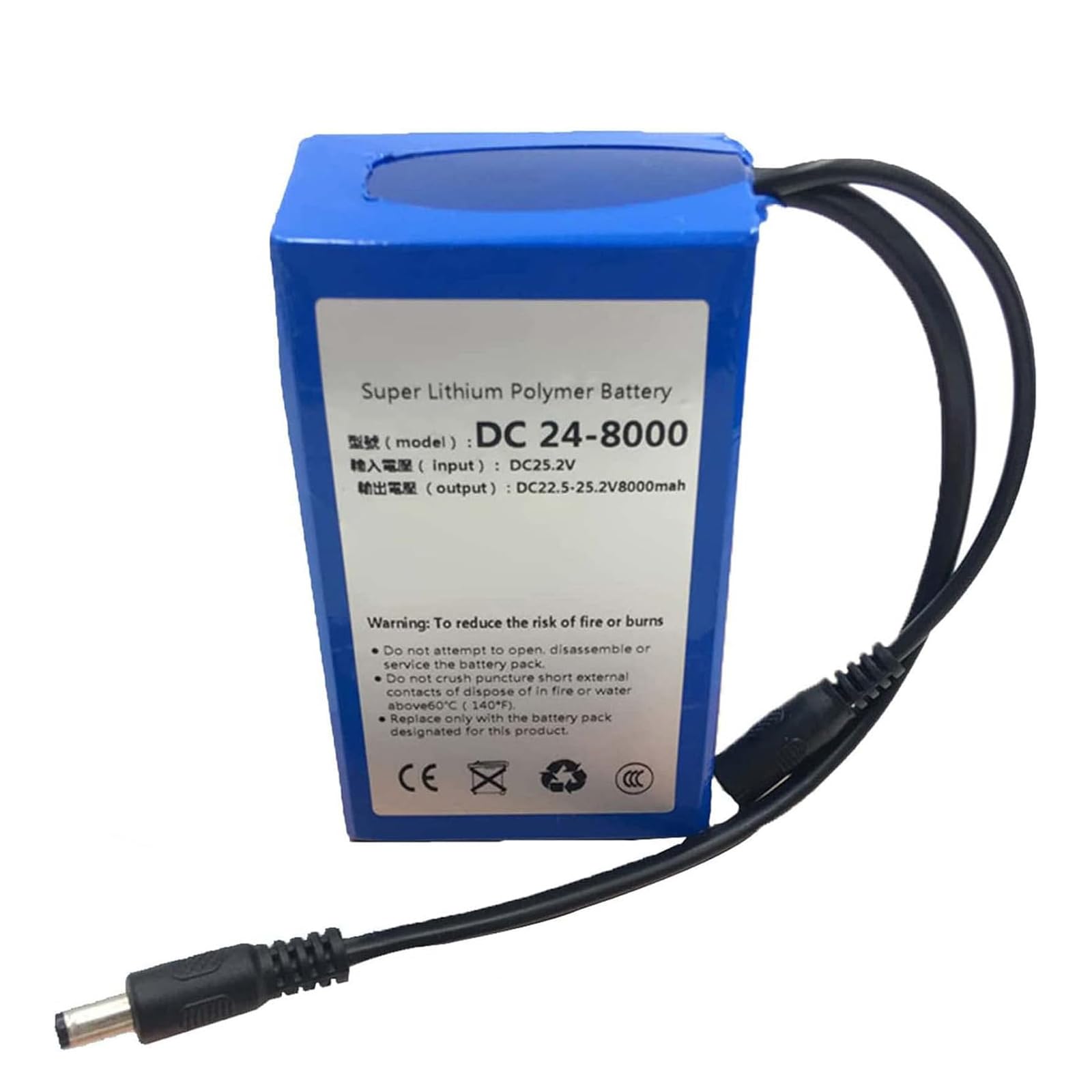 Amazon | WILLQ 24ボルトリチウムイオンバッテリーパックDC 24V