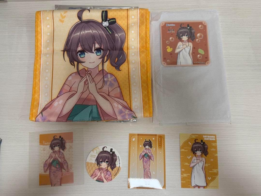 極楽湯コラボ白上フブキのぼりとマフラータオル 極楽湯コラボ白上フブキのぼりとマフラータオル ホロライブ・白上