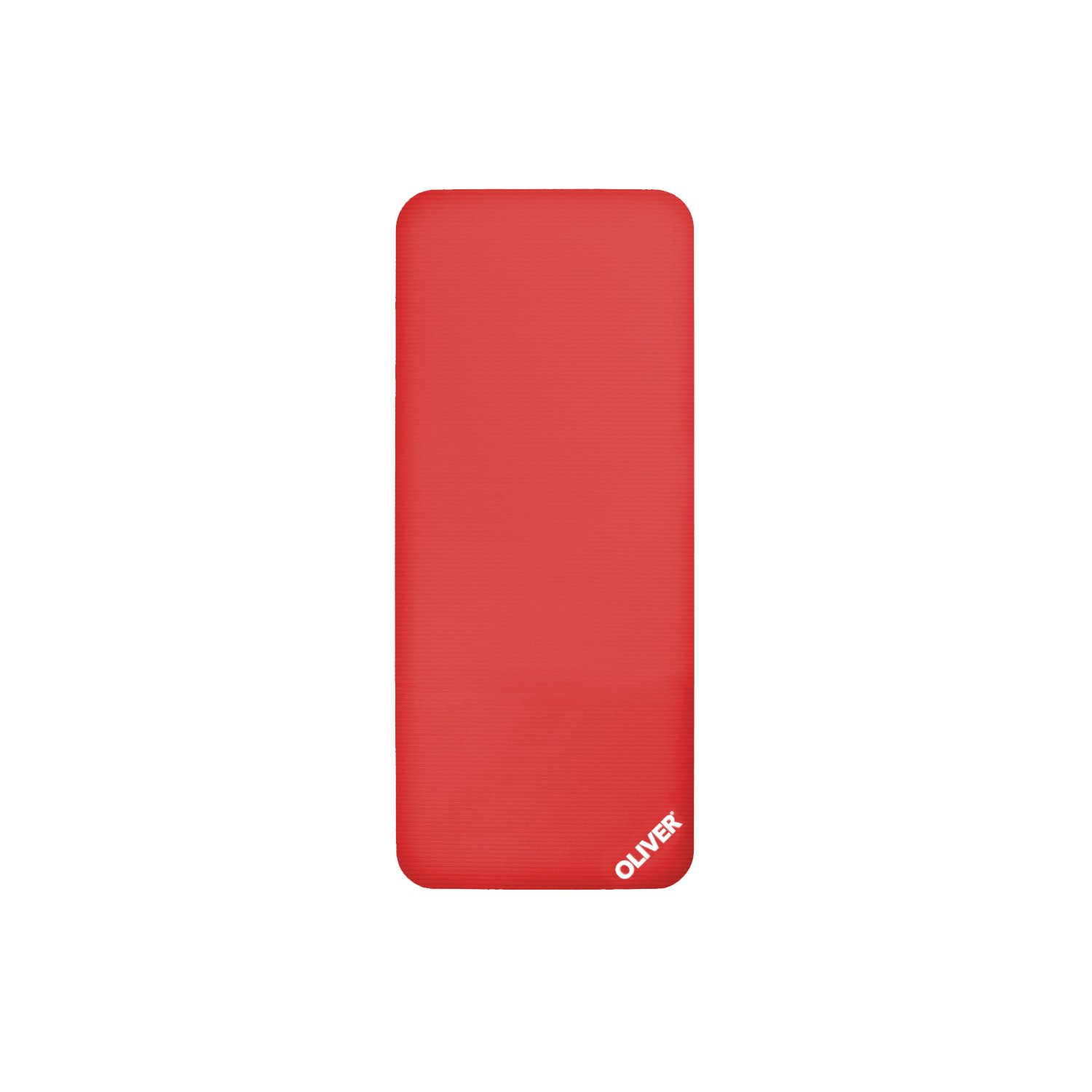 Oliver Tapis de yoga pliable – Tapis de yoga de voyage antidérapant – Tapis de fitness pliable pour entraînement, Pilates, gymnastique, maison et extérieur – 140 x 60 x 1 cm – Rouge