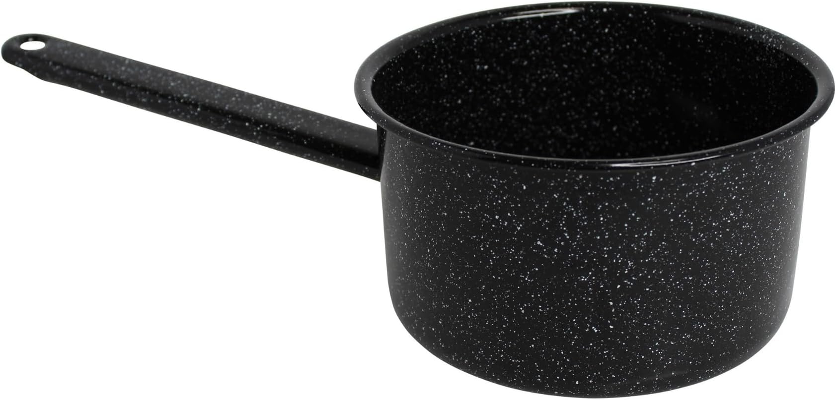 MIRRO 2.0qt Enamel Saucepan, Black