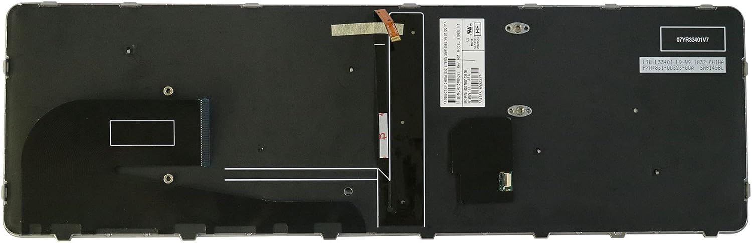 AUTENS Replacement US Keyboard for HP EliteBook 850 G3 / 850 G4 / 755 G3 / 755 G4 Laptop Silver Frame with Pointer Backlight
