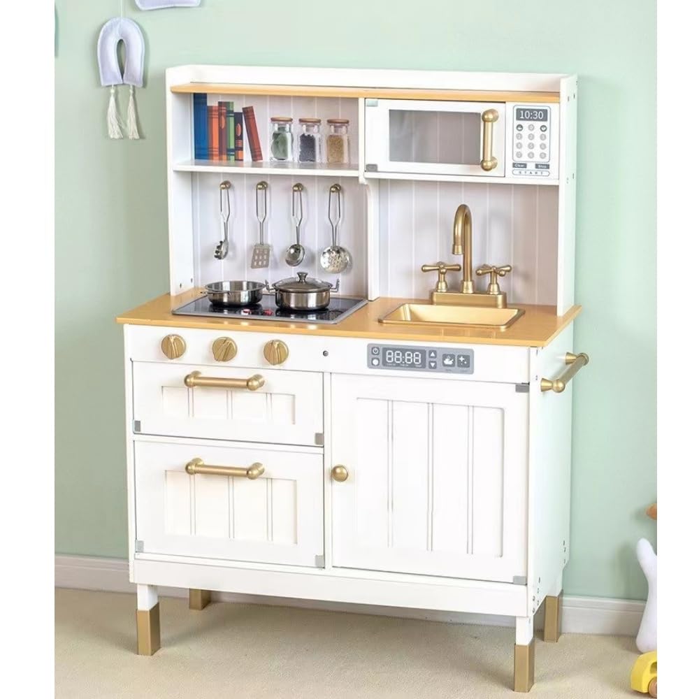 ②フランス Moulin Roty社 ＊ 木製キッチン コンロ 【セット販売】 木天板キッチンⅡ型 壁付けコンロ側 オーブンタイプ W1540～1990 | KB