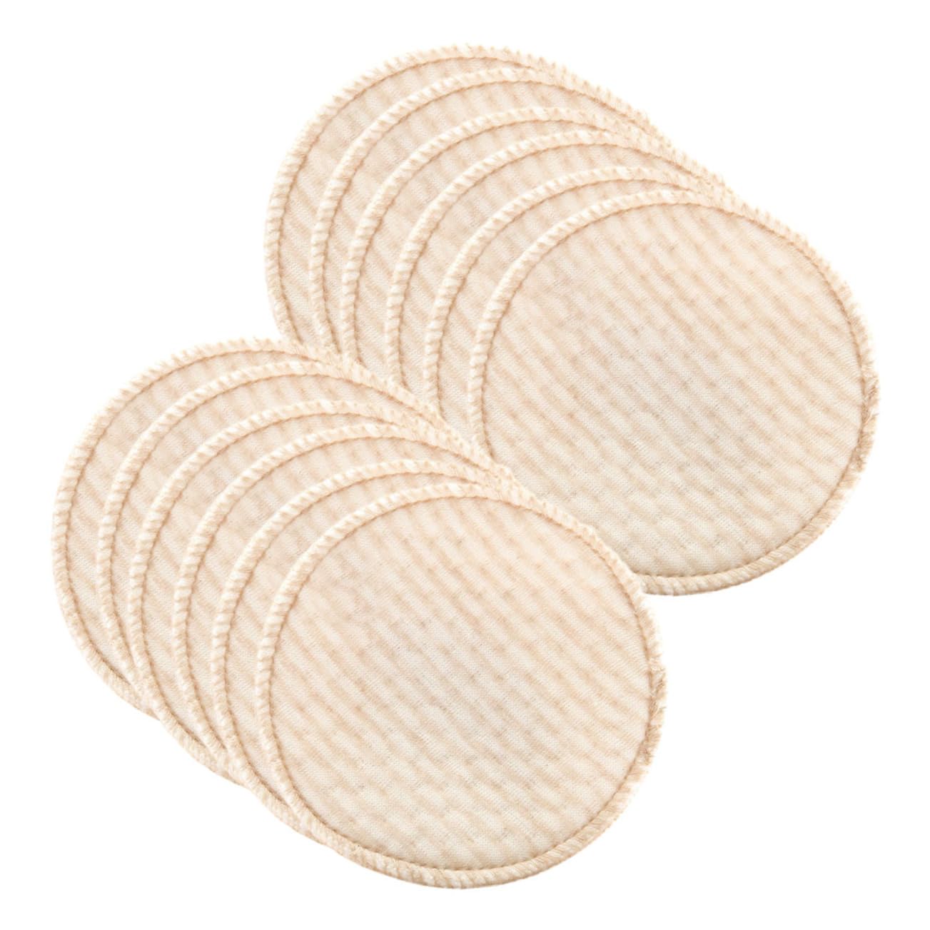 HANABASS Cotton Feeding Pad 12pcs Washable Nursing Pads for Breastfeeding Reusable for Galactorrhea