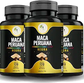 KIT C/3 Un. Maca Peruana Negra + Potente%100 Pura 120 Cápsulas - Fits Life