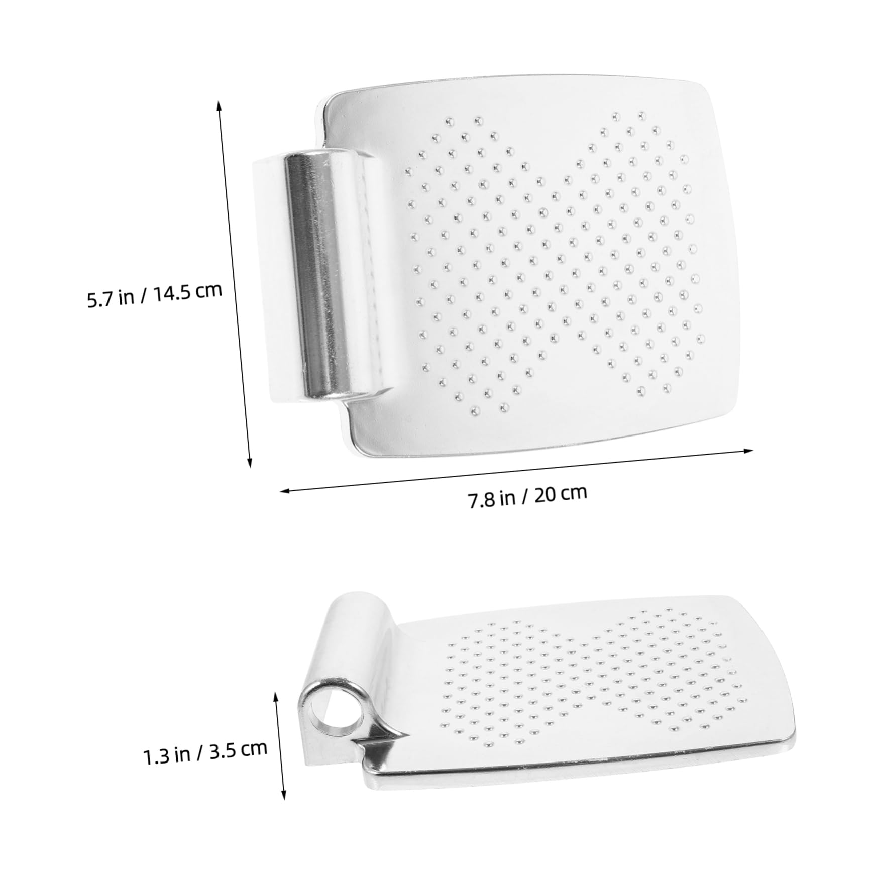 Reposapiés 2 Piezas Silla de Ruedas para Aleación de Aluminio Plata Elevadores Aplicables Seguros y Resistentes para Personas Mayores y Discapacitados