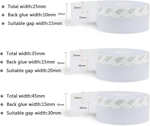 Miniatura 8 de Burlete de sellado de puerta 16.4 ft16.4 pies, burlete de puerta exterior, tiras aislantes para puerta alrededor de la puerta (transparente, 0.984