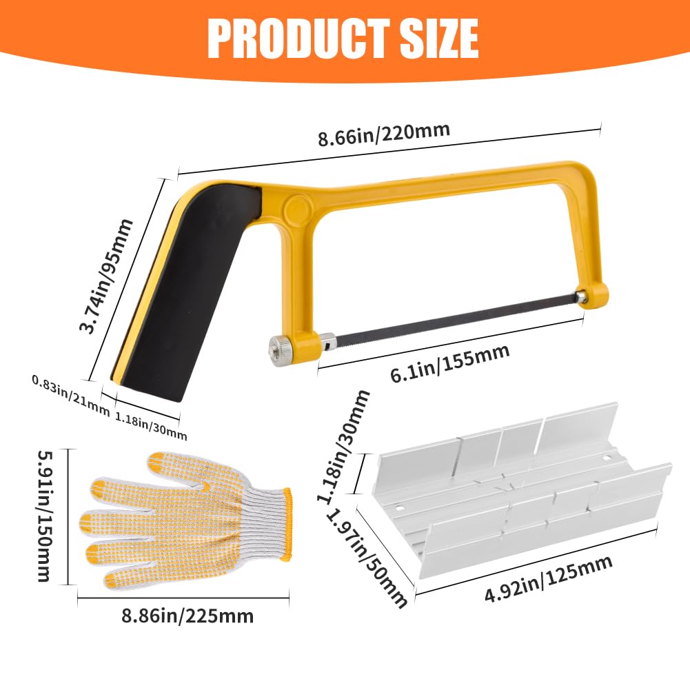 Mini Hacksaw Set - 6 Inch Mitre Block -5