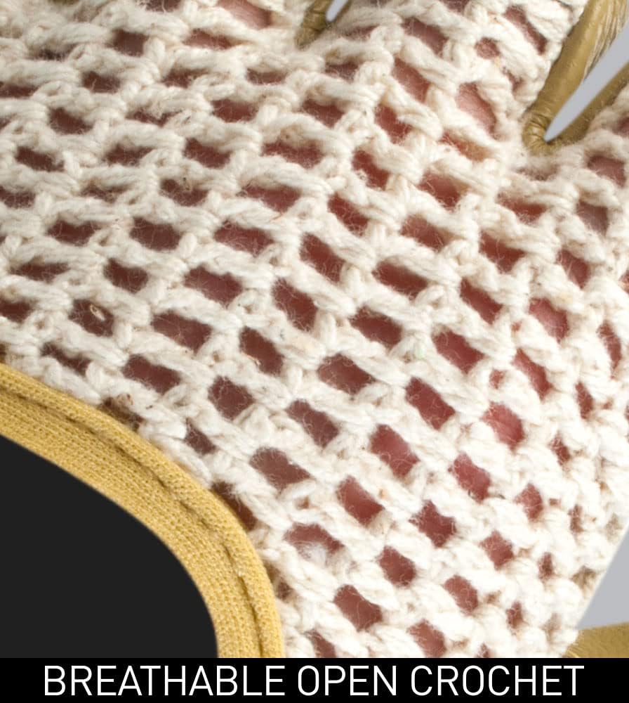 AERO|TECH|DESIGNS | Crochet Cycling Gloves | Gel Padded Palms | Natural Leather and Cotton