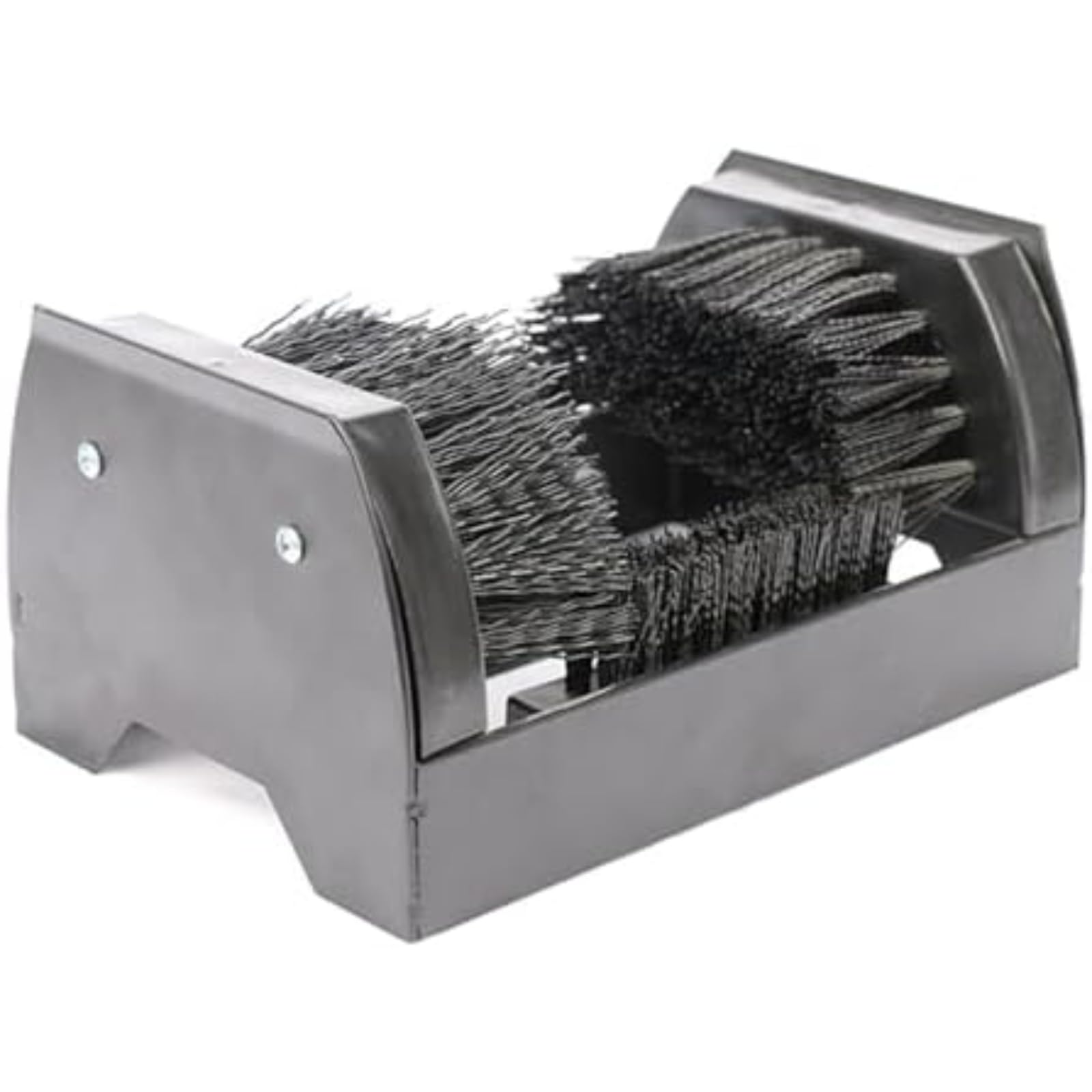 Raspador de zapatos de 3 lados para el barro y la nieve, las cerdas de nylon rígidas quitan la suciedad de las botas y las zapatillas, limpiador de entrada al aire libre estable con base de plástico d