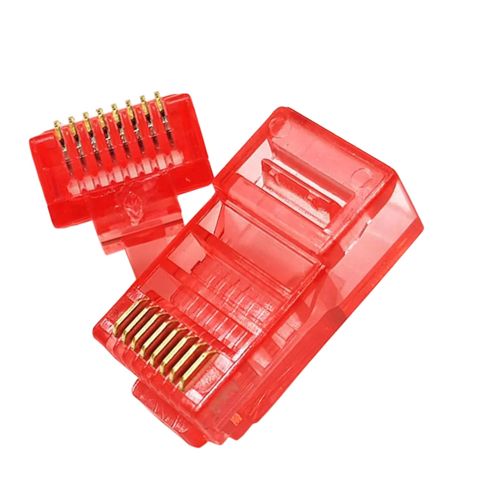 Xjdzineq 100Pieces RJ45 Cat5 Ethernet Plugs for Efficient and Durability Networking Installations Secure Connection
