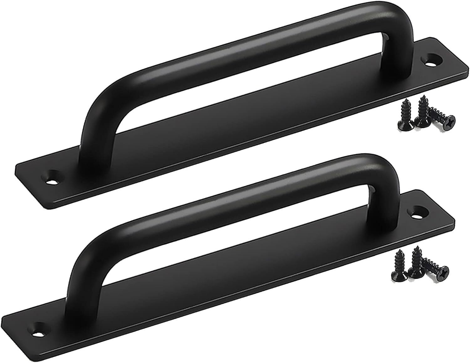 Tiradores para armarios modernos de cocina y dormitorio en color negro mate, 2 uds