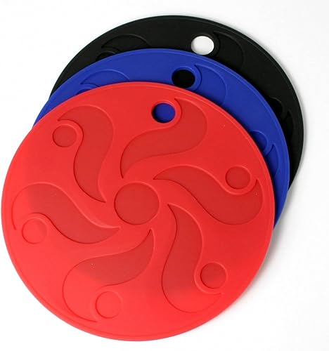 Chef Craft Salvamanteles de silicona, 7 pulgadas, el color puede variar