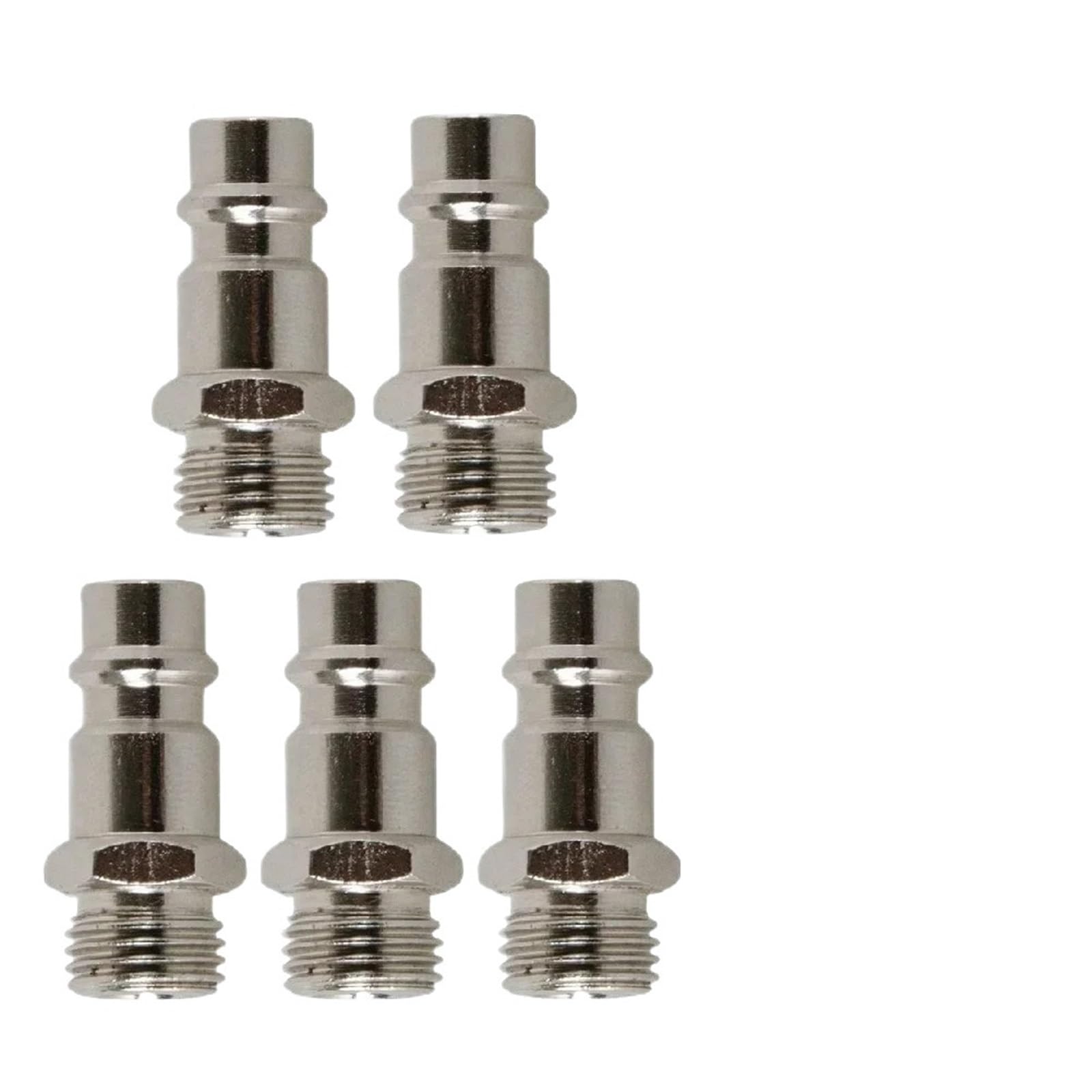 Padgcnor Men's One Color Air Line Connectors 2/5Pcs Quick Release Compressed Air Line Coupler Connector Fitting 1/4In Work-Shop Equipt Power Compressors(5Pcs)