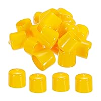 Vista 6 de MECCANIXITY 200 tapas de goma de 1/4 de pulgada (0.236 in), protector de rosca de vinilo de PVC, tapas redondas de alambre para perno de tornillo