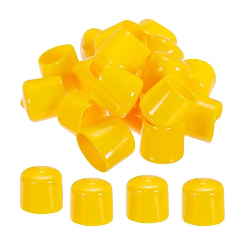 Miniatura 6 de MECCANIXITY 100 tapas de goma de 0.157 pulgadas (0.157 in), protector de rosca de tornillo de vinilo de PVC, tapas redondas para estantes de alambre
