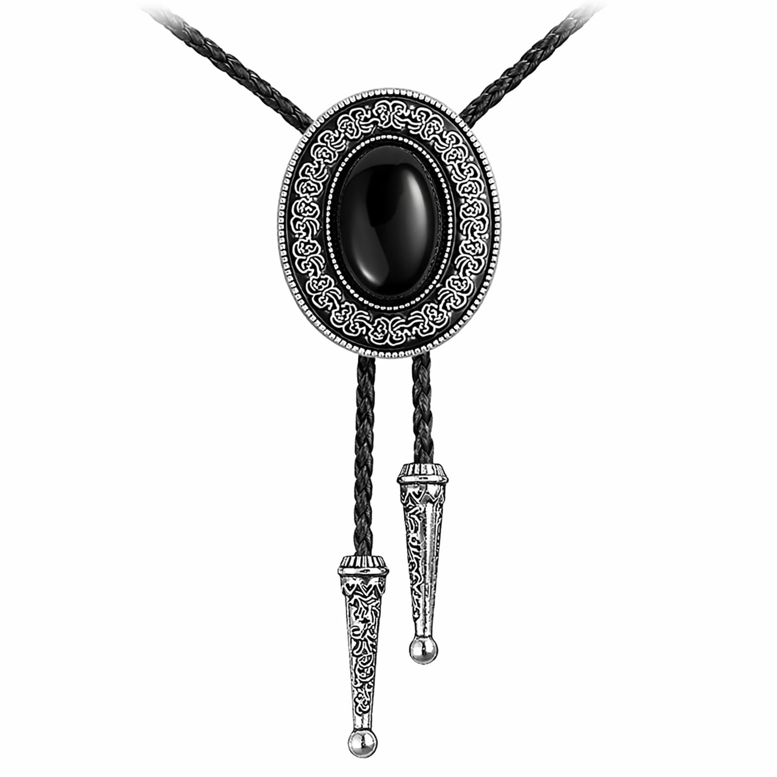 GelConnie Bolo Tie for Men Women Western Cowboy Turquoise Leather Necktie