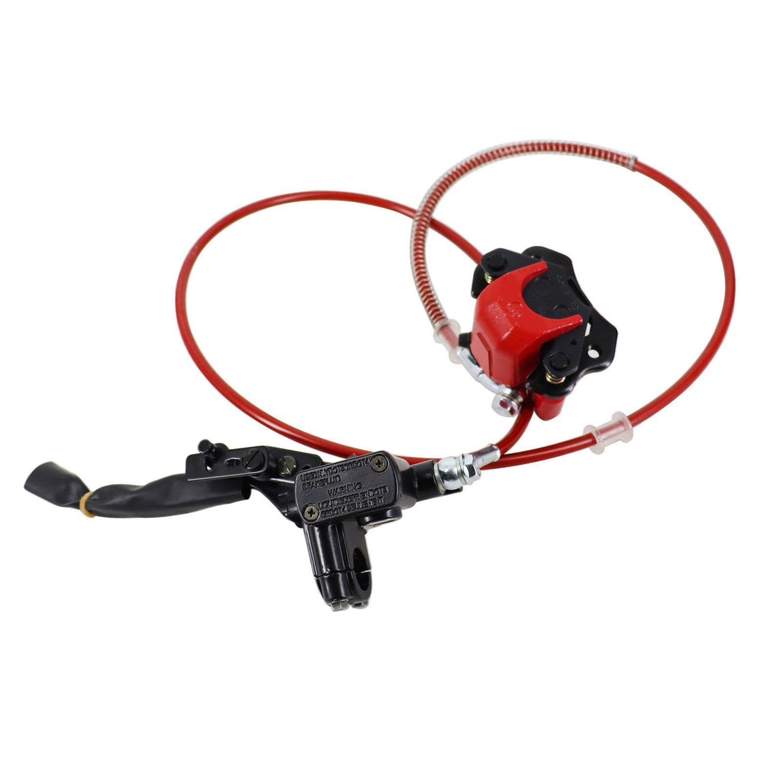 Pinza de freno robusta para un Para sistema de freno disco doble hidráulico trasero confiable 50 cc a 150 cc. Conjunto pinza cilindro instalación fácil y manual para 50 y 70