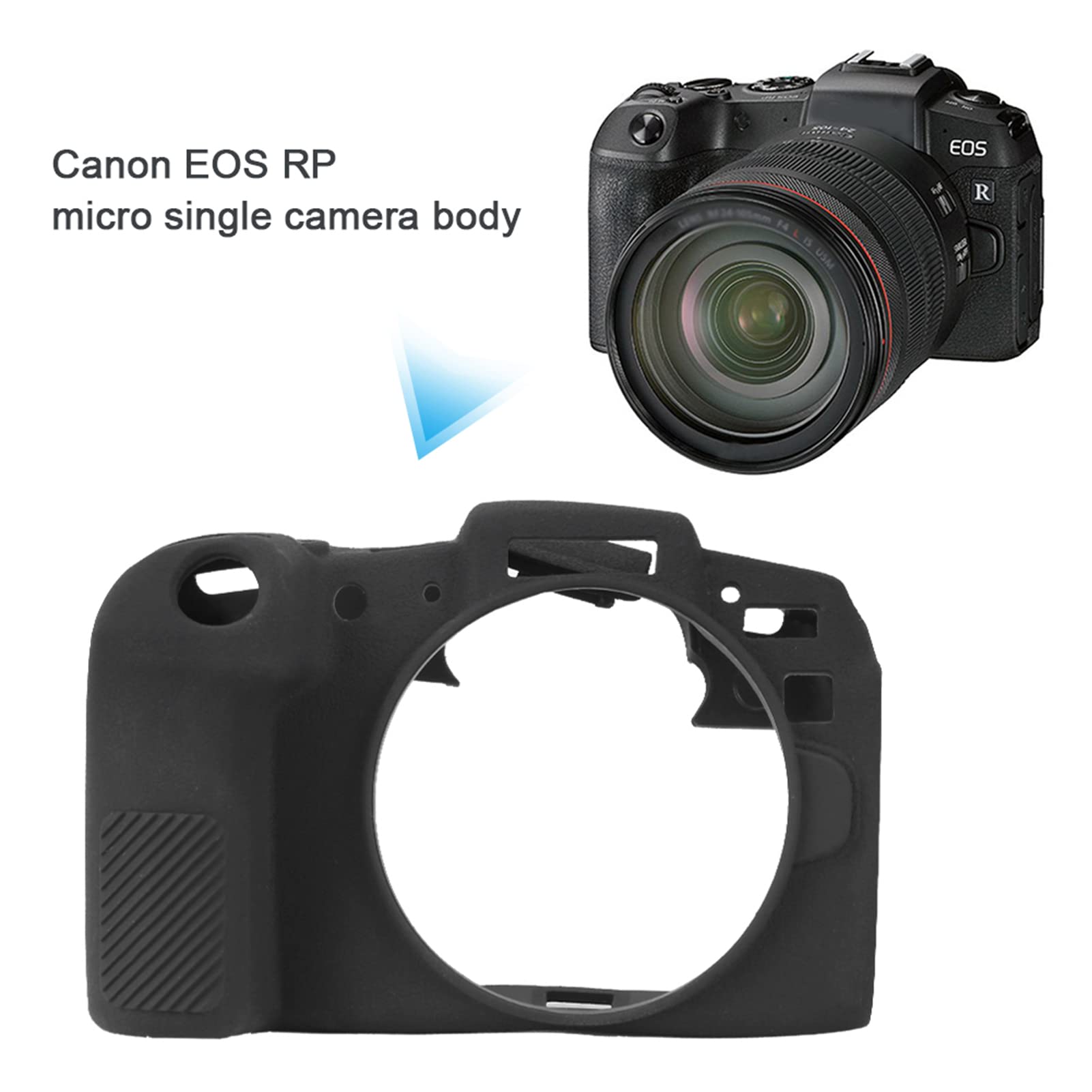 Yctze Custodia Protettiva in Morbido Silicone per Fotocamera Mirrorless CanonRP, Leggera e Facile da Installare
