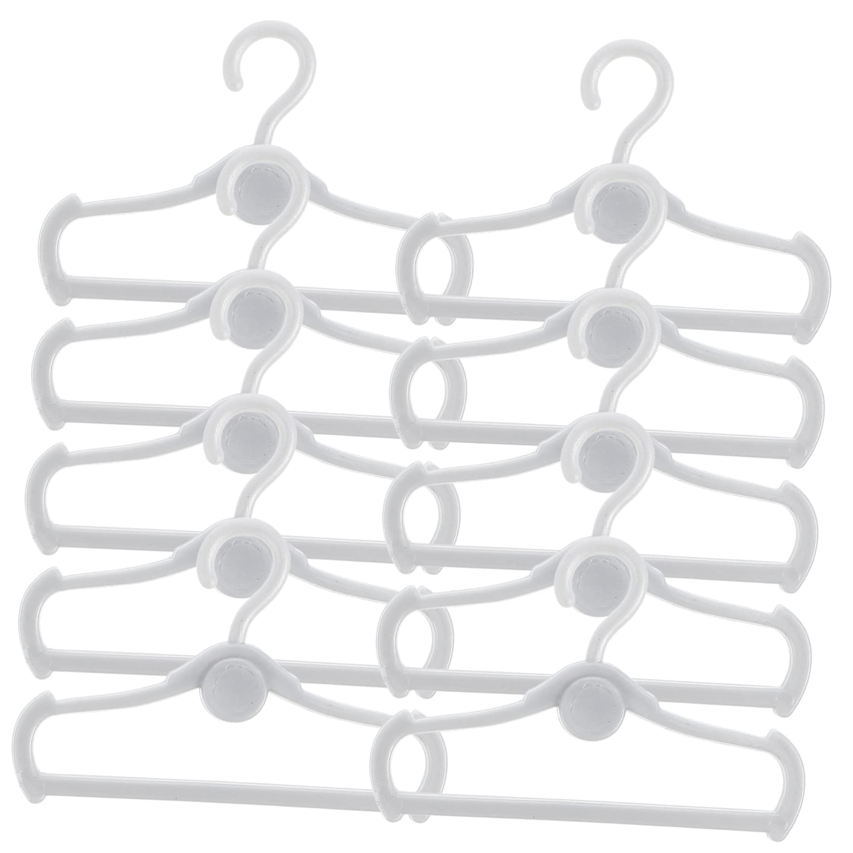 STOBAZA 100pcs Mini Doll Clothing Hangers for Dress Dolls Accessories Miniature Hanger for
